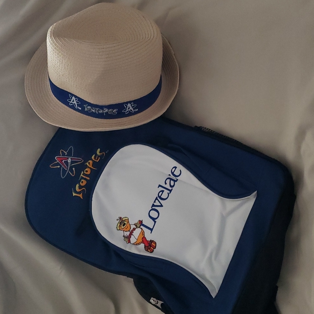 Isotopes backpack fedora hat combo